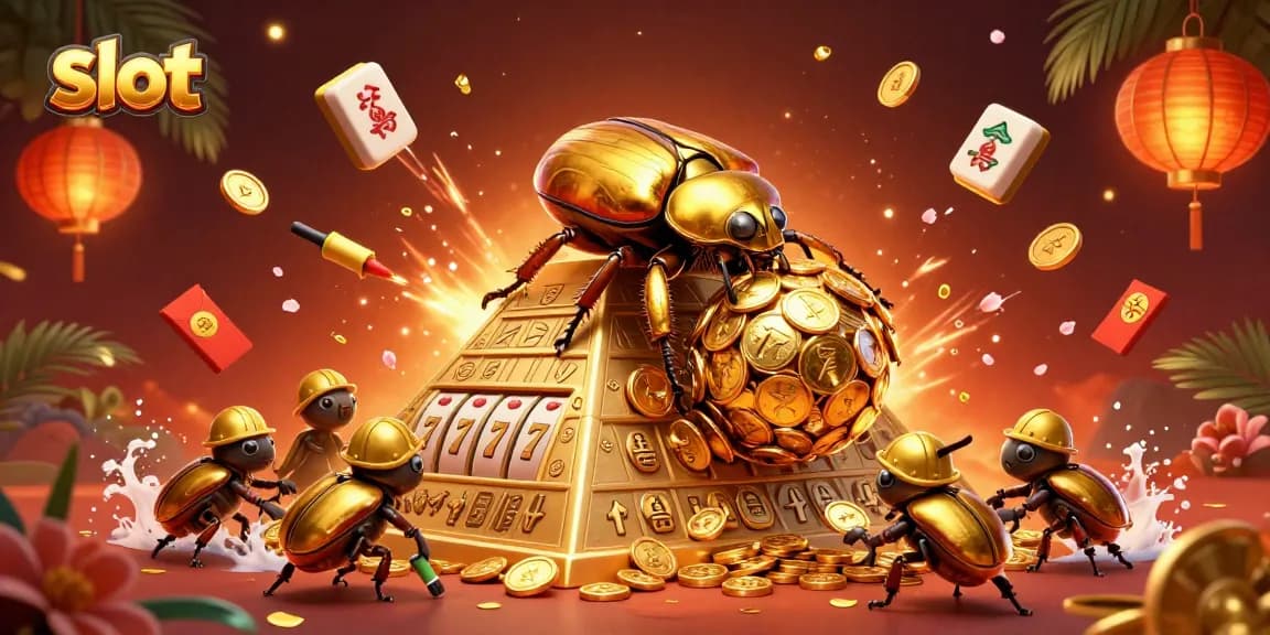 Spin the slot reels with vibrant golden coins and lucky 7s in this dazzling casino scene.