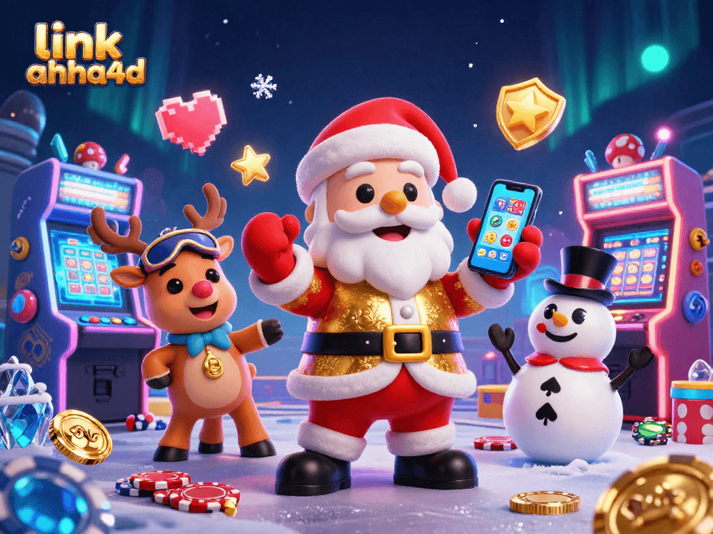 Link ahha4d membawa keberuntungan dengan Santa Claus 3D bermain jackpot di kasino!