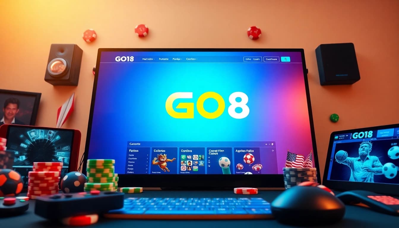 Explore GO8's vibrant online gaming platform showcasing diverse casino options and trusted service.