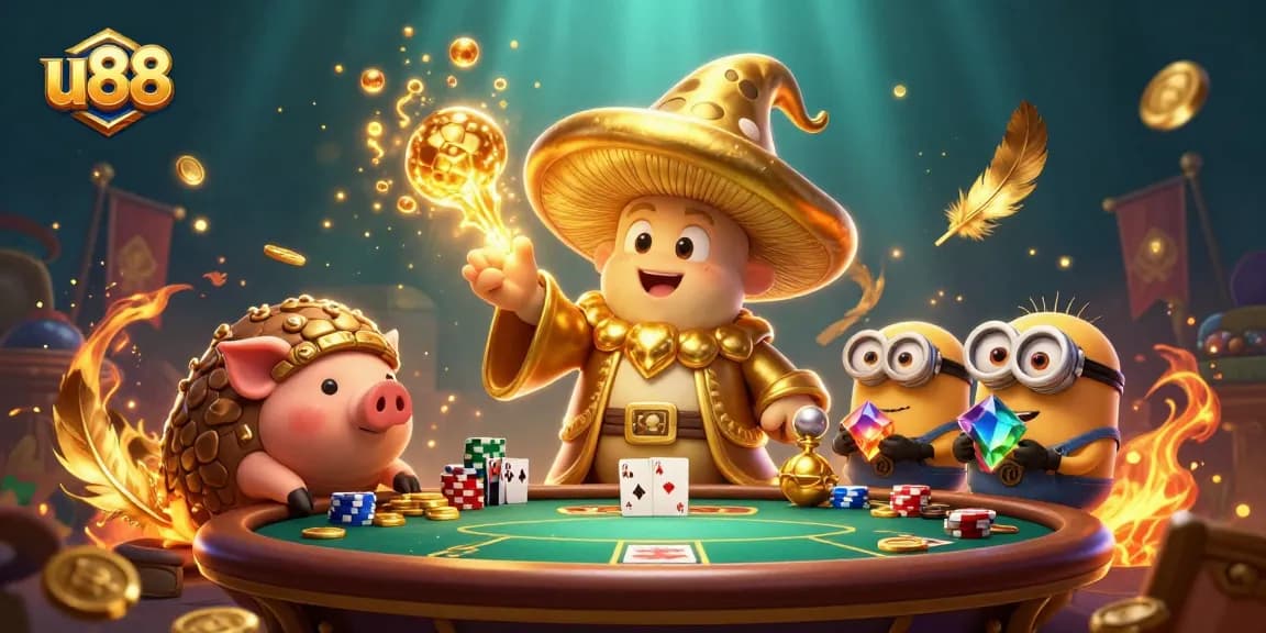 Play poker with u88 and its enchanting characters amidst magical treasures.