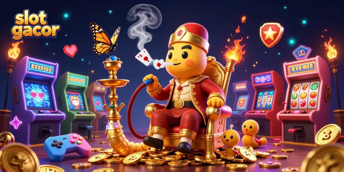 Slot gacor menghadirkan visual menarik dengan makhluk kartun dalam suasana kasino yang berkilau.