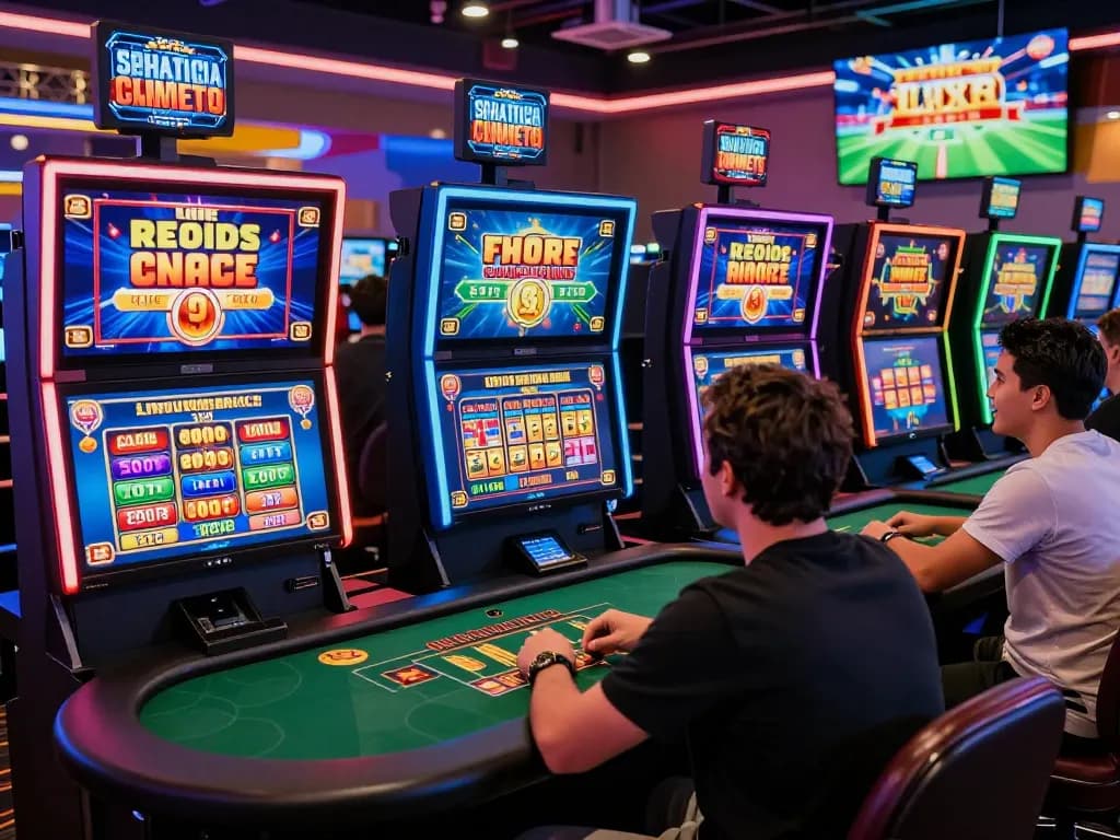 XX88 online casino gaming scene with players enjoying various live games and vibrant digital displays.