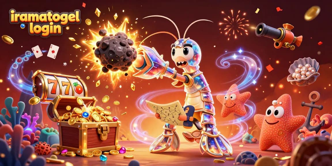 Gambarkan iramatogel login dengan samurai mantis dan harta karun emas meledak di lautan.