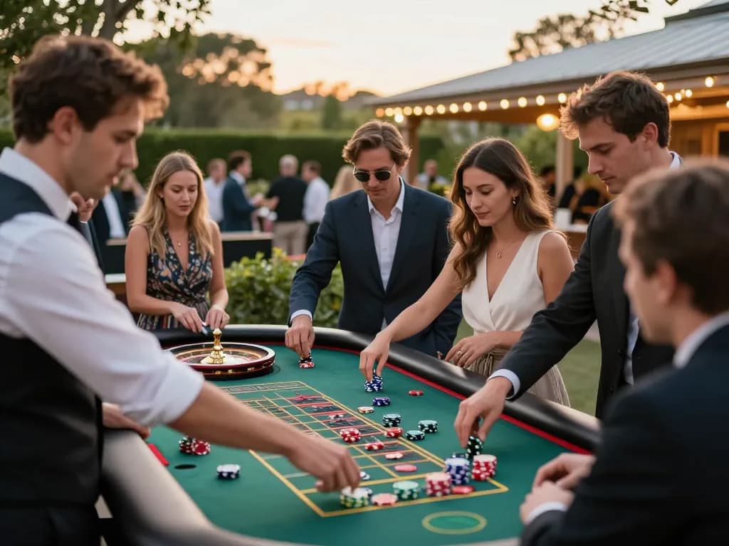 Place your bets at the vibrant roulette table in the exciting five 88 outdoor casino.