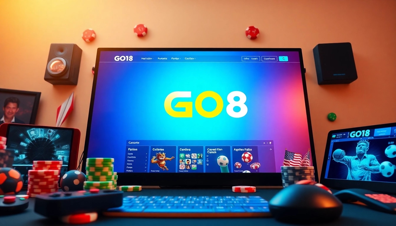 Explore GO8's vibrant online gaming platform showcasing diverse casino options and trusted service.