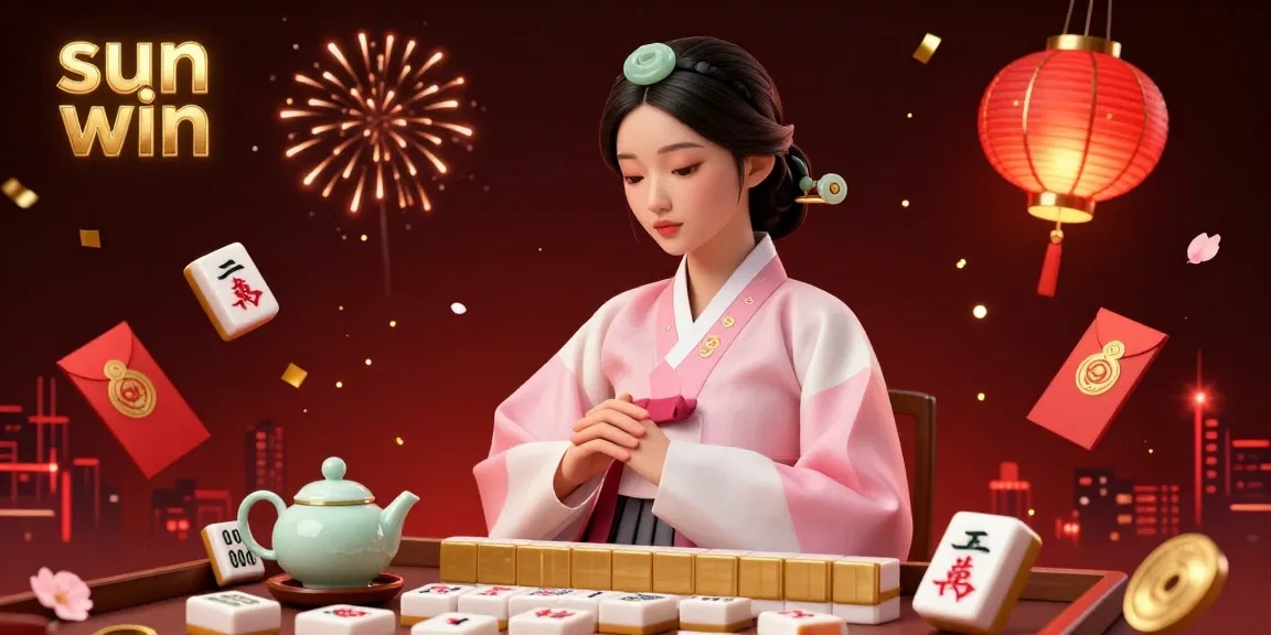 Engage in thrilling gameplay at sun win, as elegant characters enjoy a vibrant casino atmosphere.