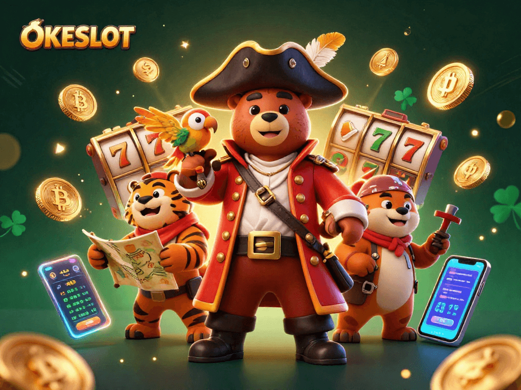 Rasakan sensasi bermain slot di OKESLOT dengan meriah bersama karakter kartun unik!