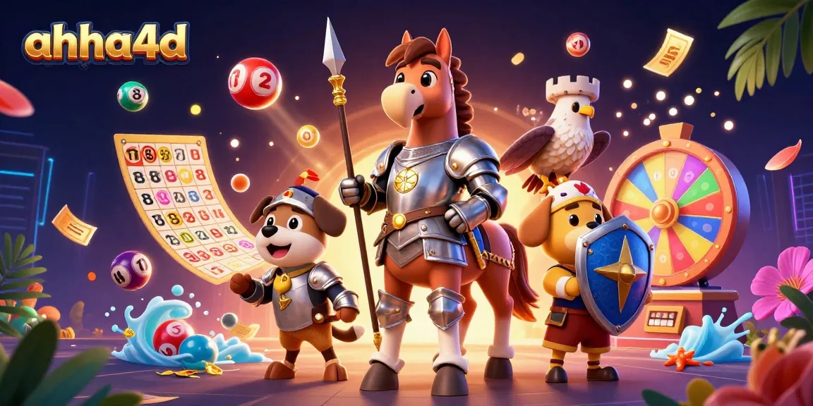 Experience the thrill of winning with ahha4d as lottery balls and prizes fill the scene!