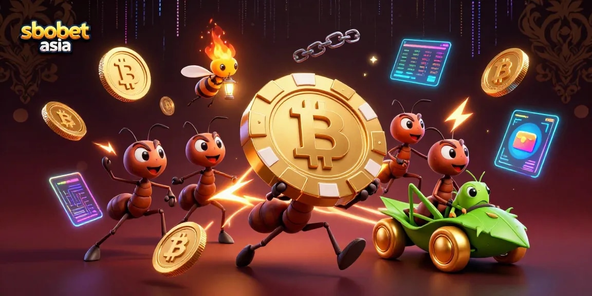 Sbobet asia bet on exciting gaming adventures with a team of cartoon ants in a 3D heist.
