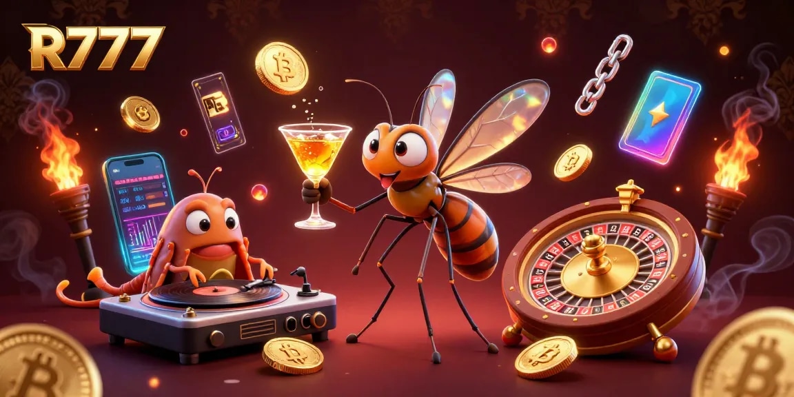 Experience exhilarating gaming with R777's dynamic casino characters and crypto elements.