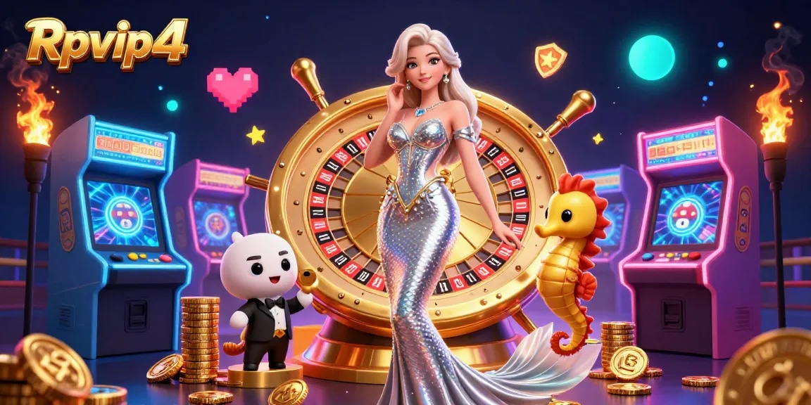 Menangkan besar dengan Rpvip4 di kasino, menampilkan roulette, slot, dan kegembiraan bermain.