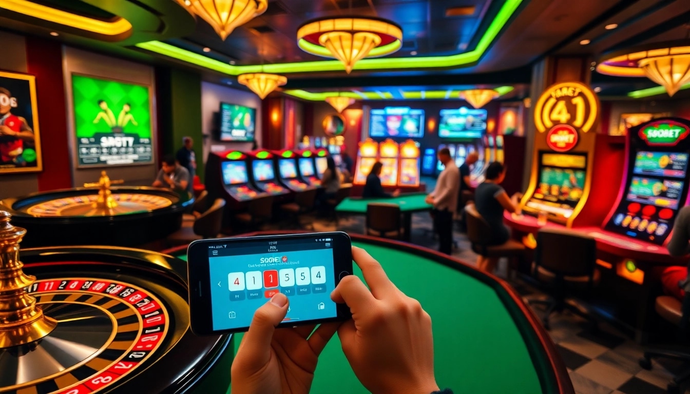 Boost your strategy with sbobet login terbaru in a luxurious casino setting, highlighting betting excitement.