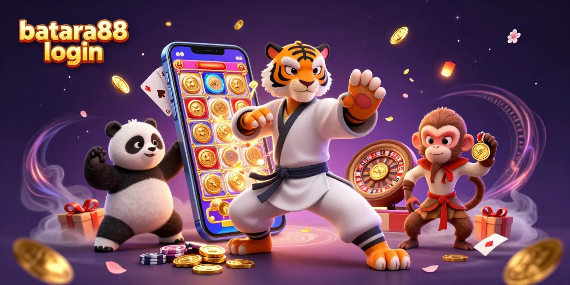 Experience the excitement of batara88 login with dynamic gaming elements and vibrant characters.