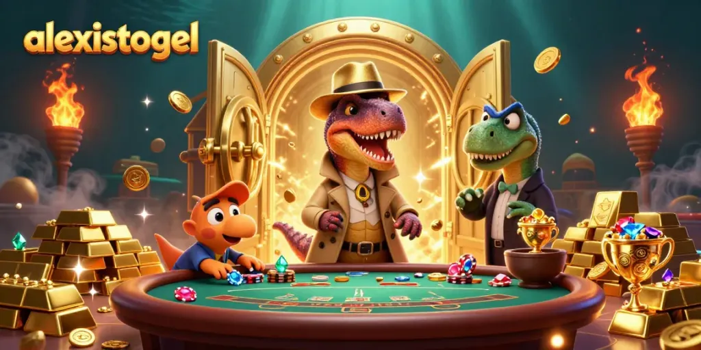 Permainan unik di alexistogel dengan karakter 3D kartun yang menyenangkan di meja blackjack.