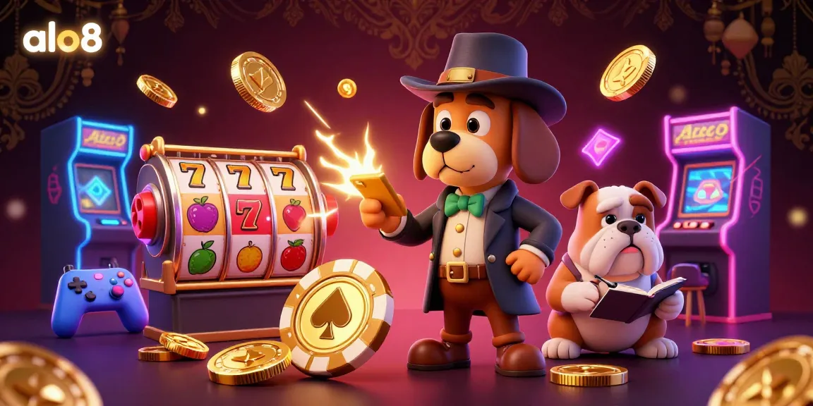 Engage with the captivating world of alo8 as a detective bloodhound discovers treasure among vibrant slot games.