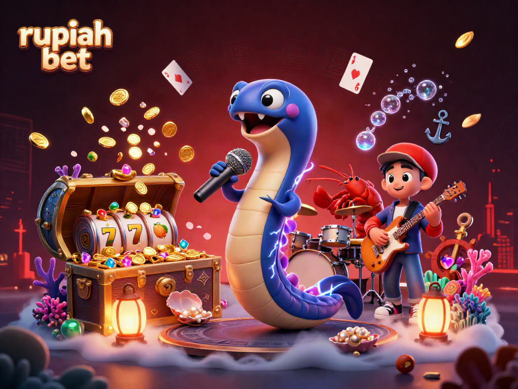 Experience the thrill of winning at rupiah bet with a vibrant underwater casino scene full of excitement.