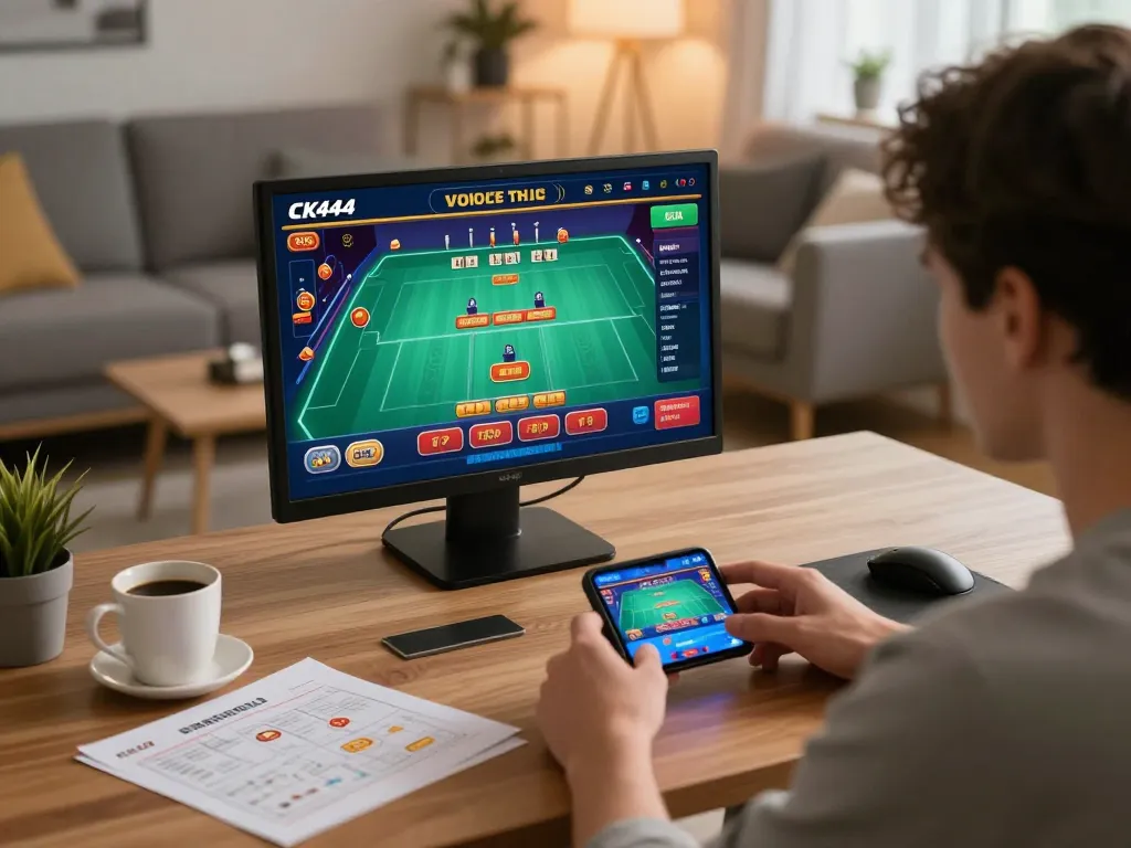 CK444 mobile gaming experience with a player engaged in live dealer gameplay and strategic notes visible
