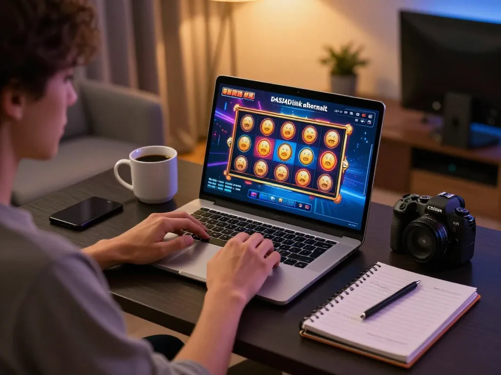 Pemain yang terlibat menggunakan DASI4D link alternatif untuk slot online, menampilkan grafis yang cerah dan pengaturan strategis.