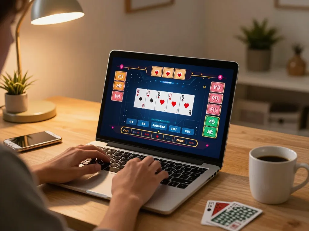 Pemain terlibat dengan baccarat online melalui alexis500, menunjukkan suasana permainan yang dinamis.