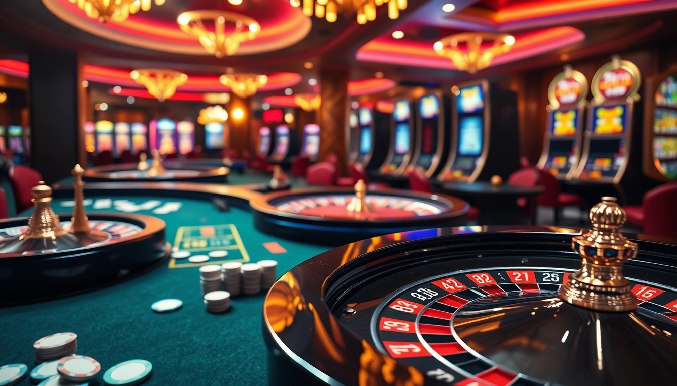 Experience the thrill of winning at OK8386 casino, showcasing exciting poker action and vibrant slot machines.