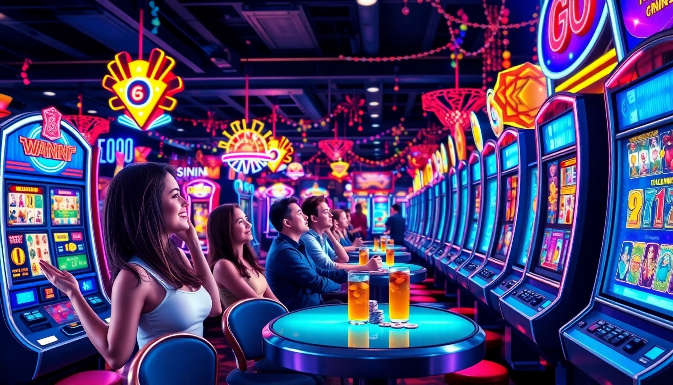 Menangkan situs slot gacor dengan suasana kasino yang energik dan penuh warna.