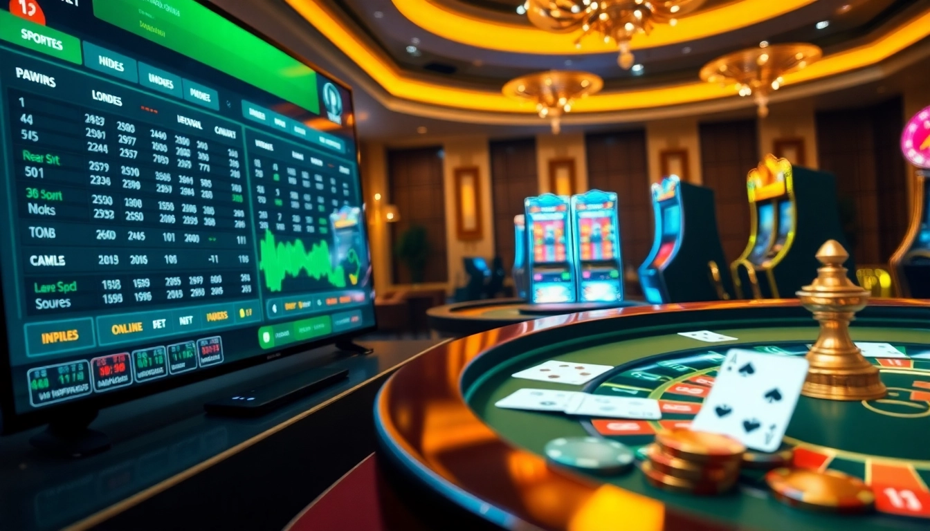 Experience the thrill of NA777 with a vibrant online casino scene featuring real-time betting odds and elegant gaming tables.