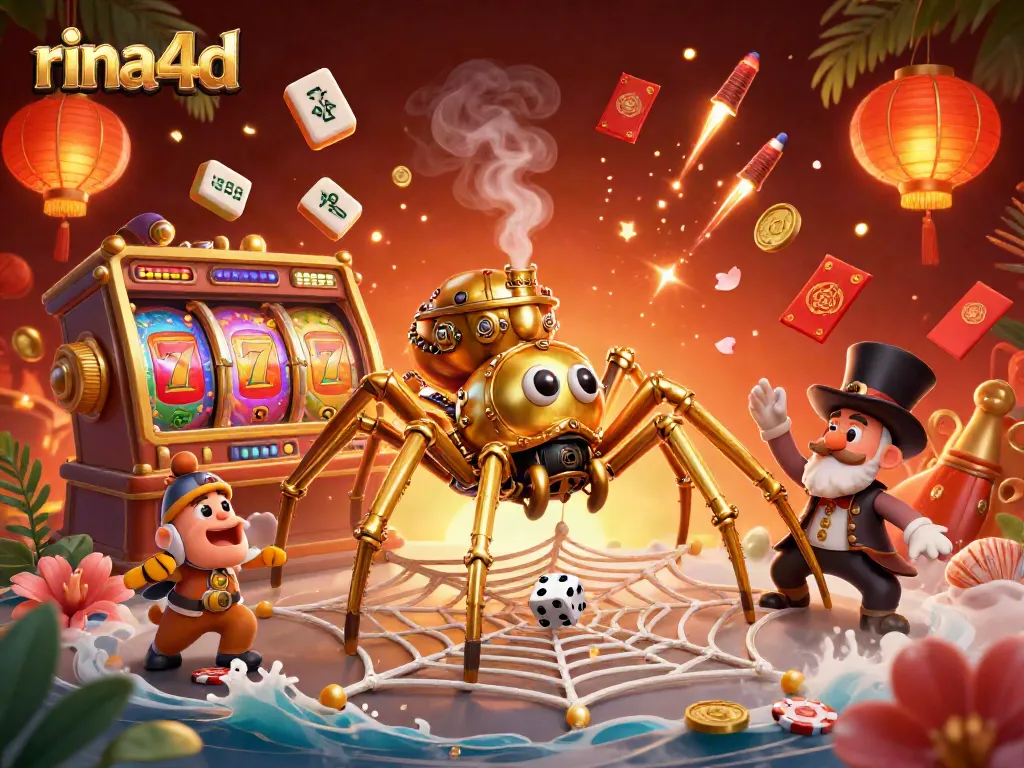 Spin the reels at rina4d and catch the luck with vibrant slot games in an enchanting scene.