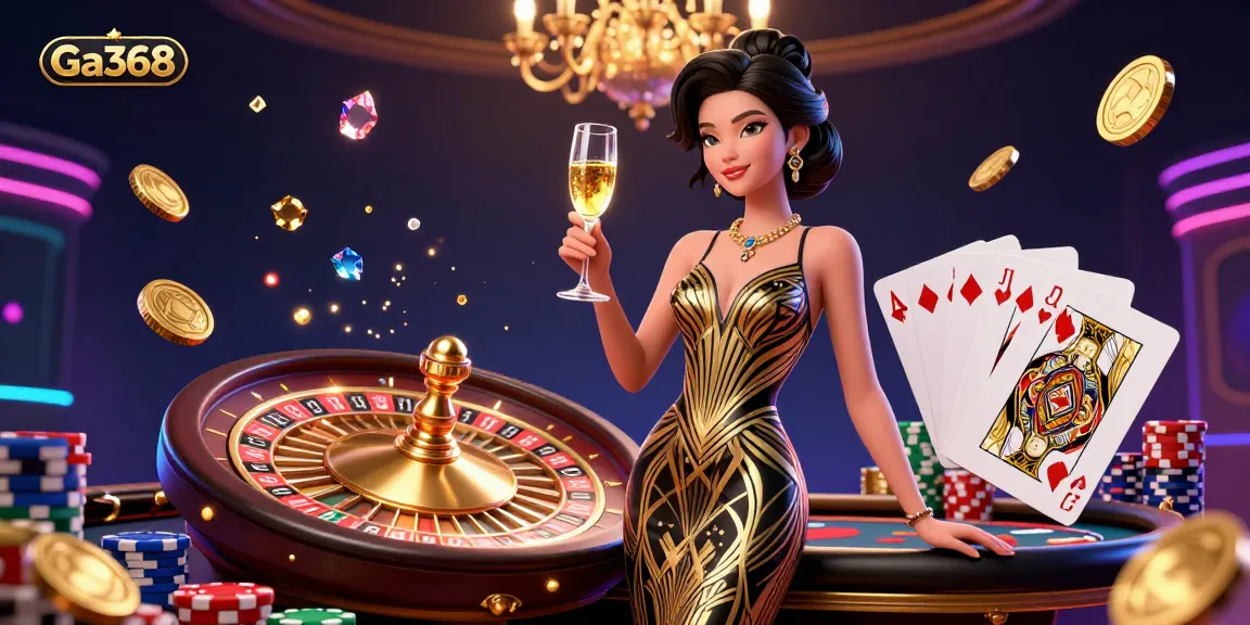 Experience Ga368 live action with vibrant casino elements and an elegant atmosphere.