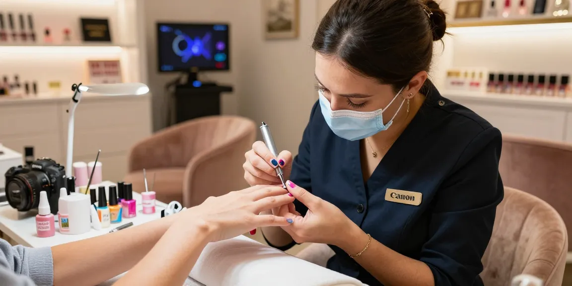 Nail art dan layanan mewah di salon LUXURY12 yang elegan.