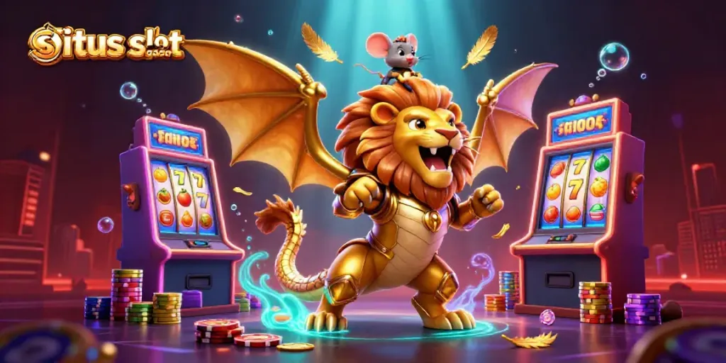 Experience the thrill of winning at situs slot gacor with a lively chimera championing slot gameplay.