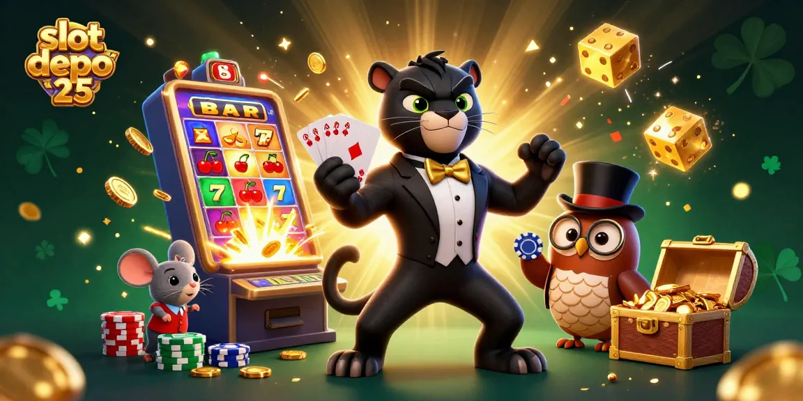Mengklaim slot depo 25 bonus 25 di dunia kasino sambil menang dengan simbol keberuntungan