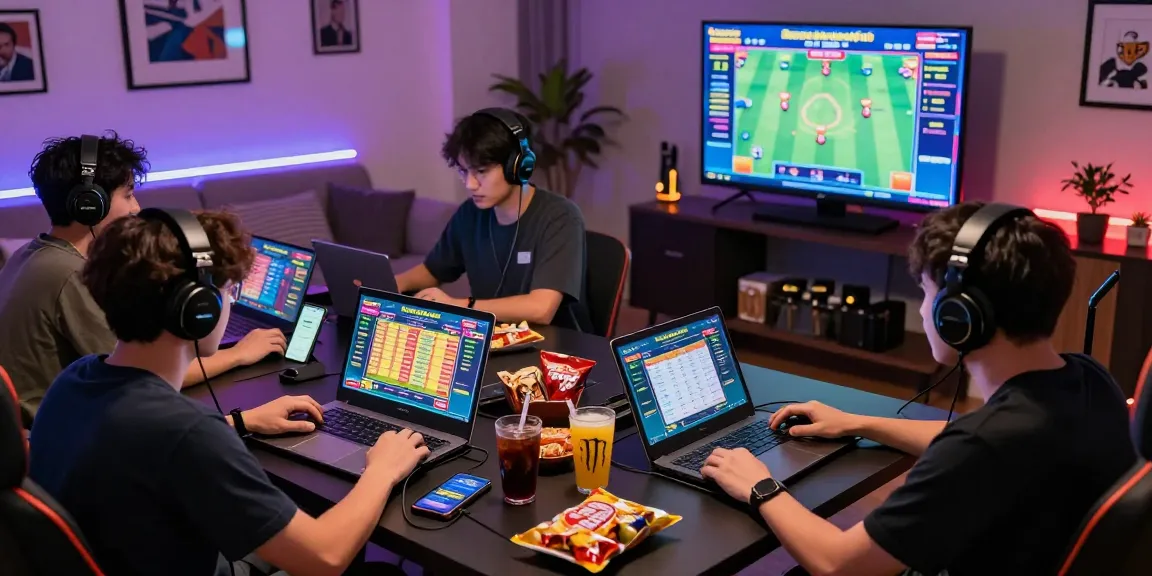Players excitedly engaging in Bandar Togel 4D online games with colorful graphics.