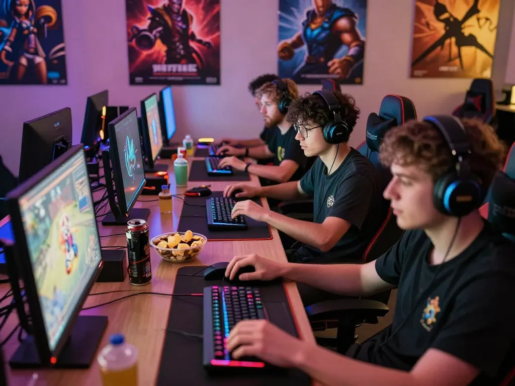 Penggemar natunatoto bermain game online dengan suasana seru dan penuh energi.