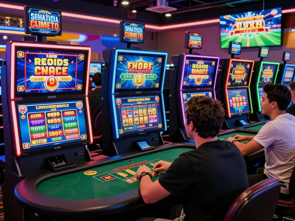XX88 online casino gaming scene with players enjoying various live games and vibrant digital displays.