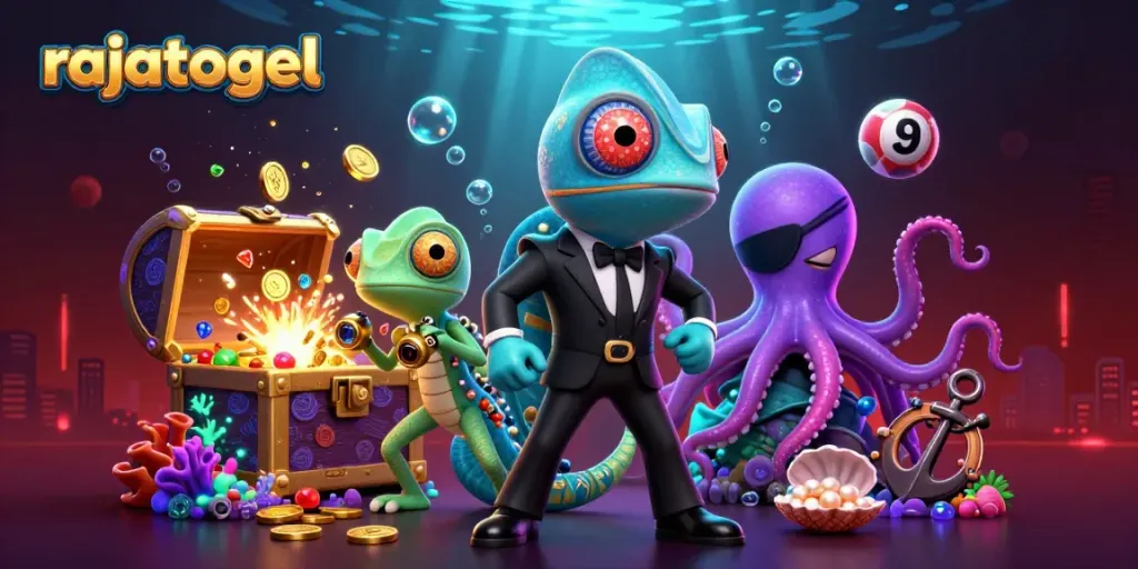 Engage with rajatogel's exciting lottery results and vibrant gaming experience in this captivating 3D scene.