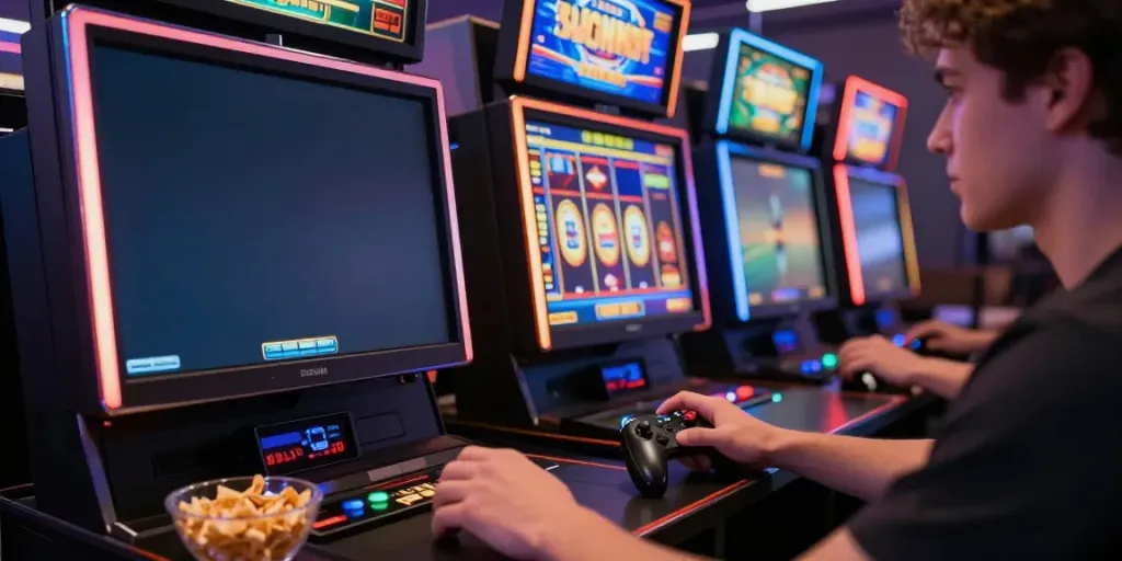 Pengalaman bermain slot online di NAGAHOKI303 dengan suasana menarik dan penuh warna.