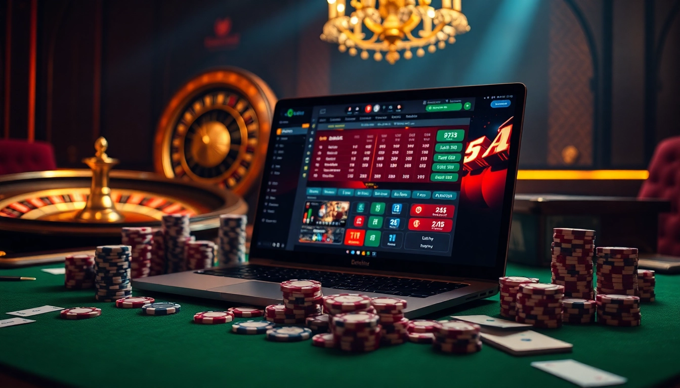 Experience đá gà trực tiếp hôm nay with an exciting casino scene featuring live betting and vibrant visuals.