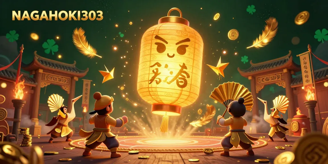 NAGAHOKI303 captures the excitement of vibrant casino gameplay with golden symbols and dynamic elements.