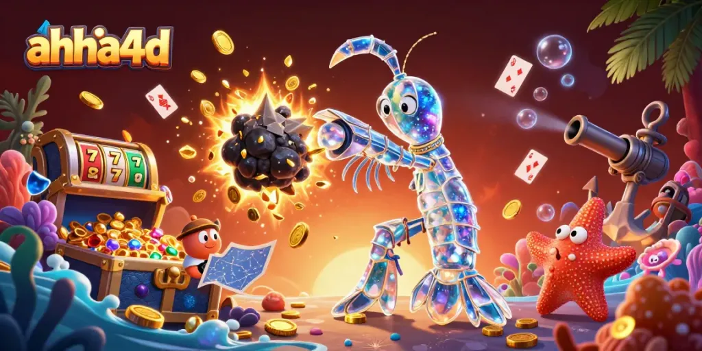 Experience thrilling slot adventures at ahha4d with a vibrant cosmic casino scene.