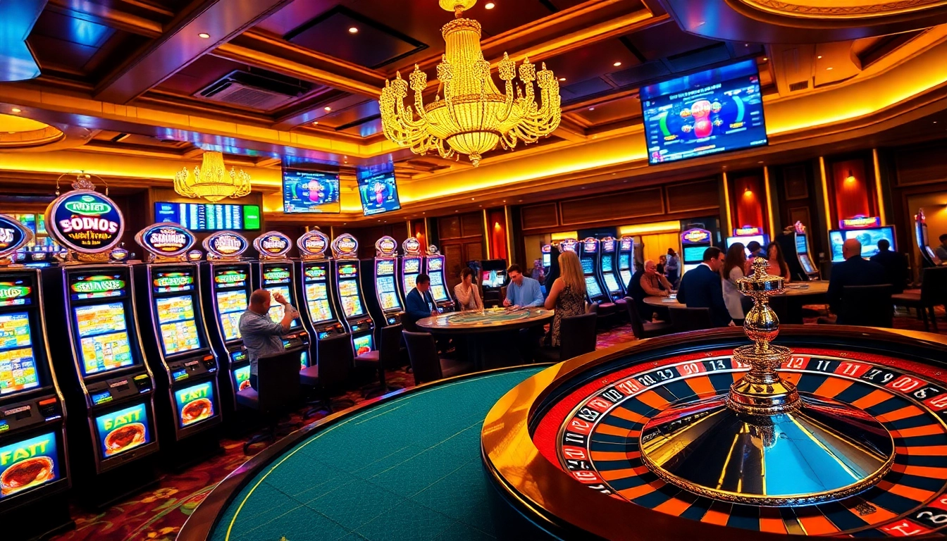 Experience high-stakes excitement with Sv66 bet at a luxurious casino tabletop filled with vibrant games.