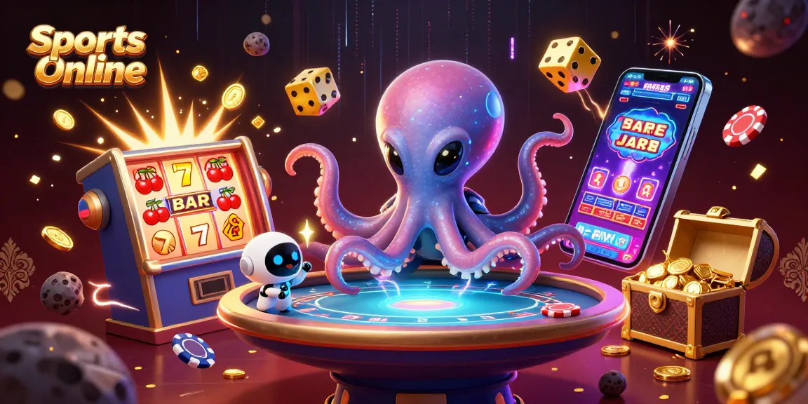 Experience thrilling Sports Online betting with a 3D octopus dealer and dynamic casino elements.