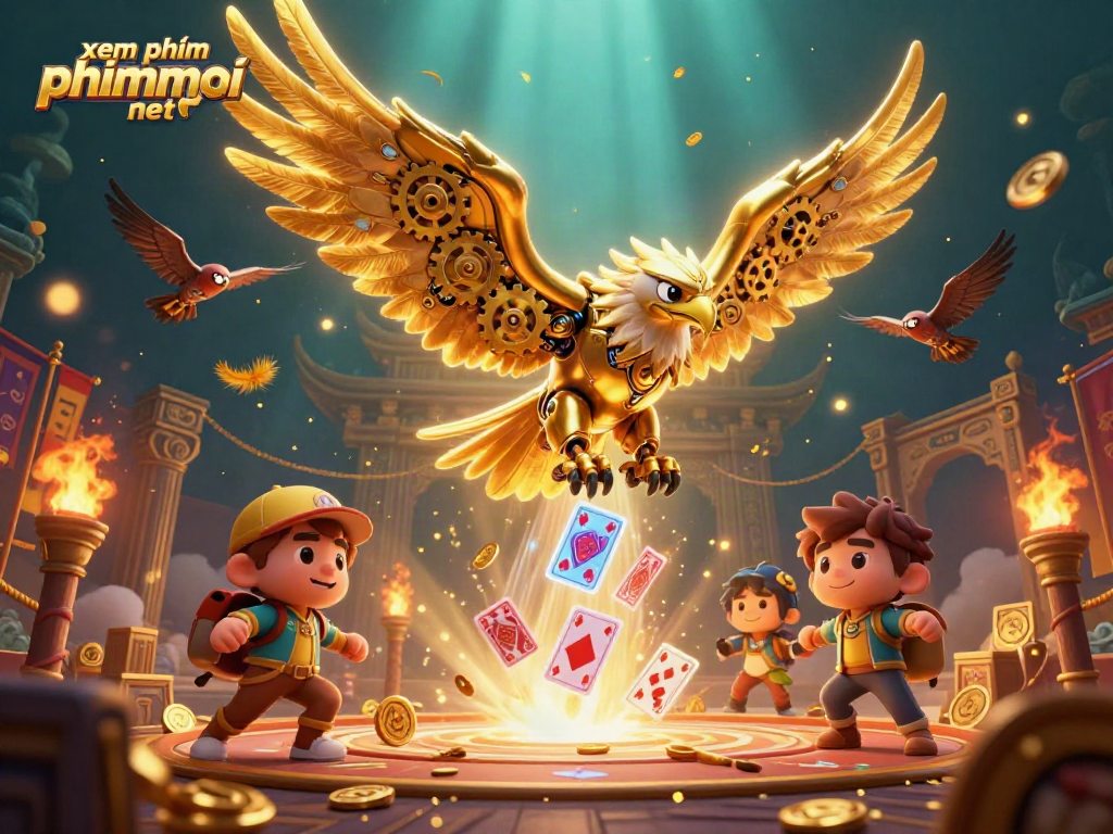 Engage with the vibrant world of xem phim phimmoi net while diving through golden coins and cards.