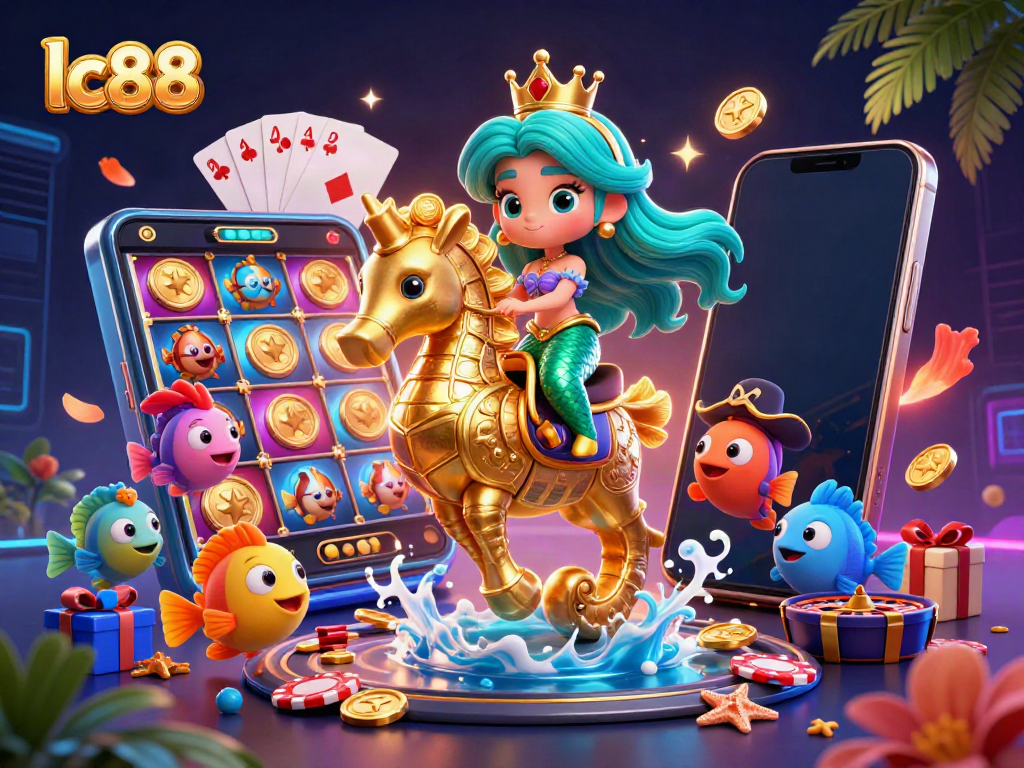Experience thrilling wins at lc88 with a mermaid in a vibrant casino adventure.
