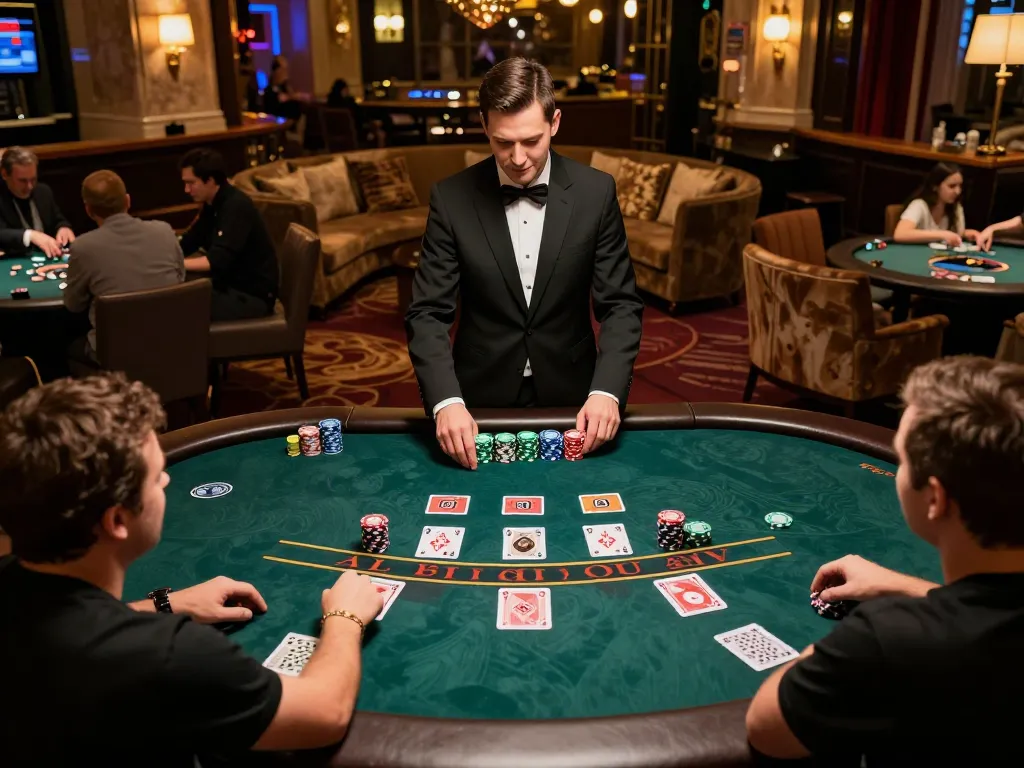 Engaged players enjoying a live dealer blackjack game at 98WIN's online casino platform