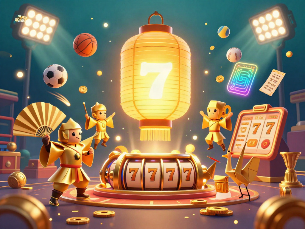 Experience thrilling gaming excitement at QQCASH188 with a vibrant scene of characters and gambling elements.