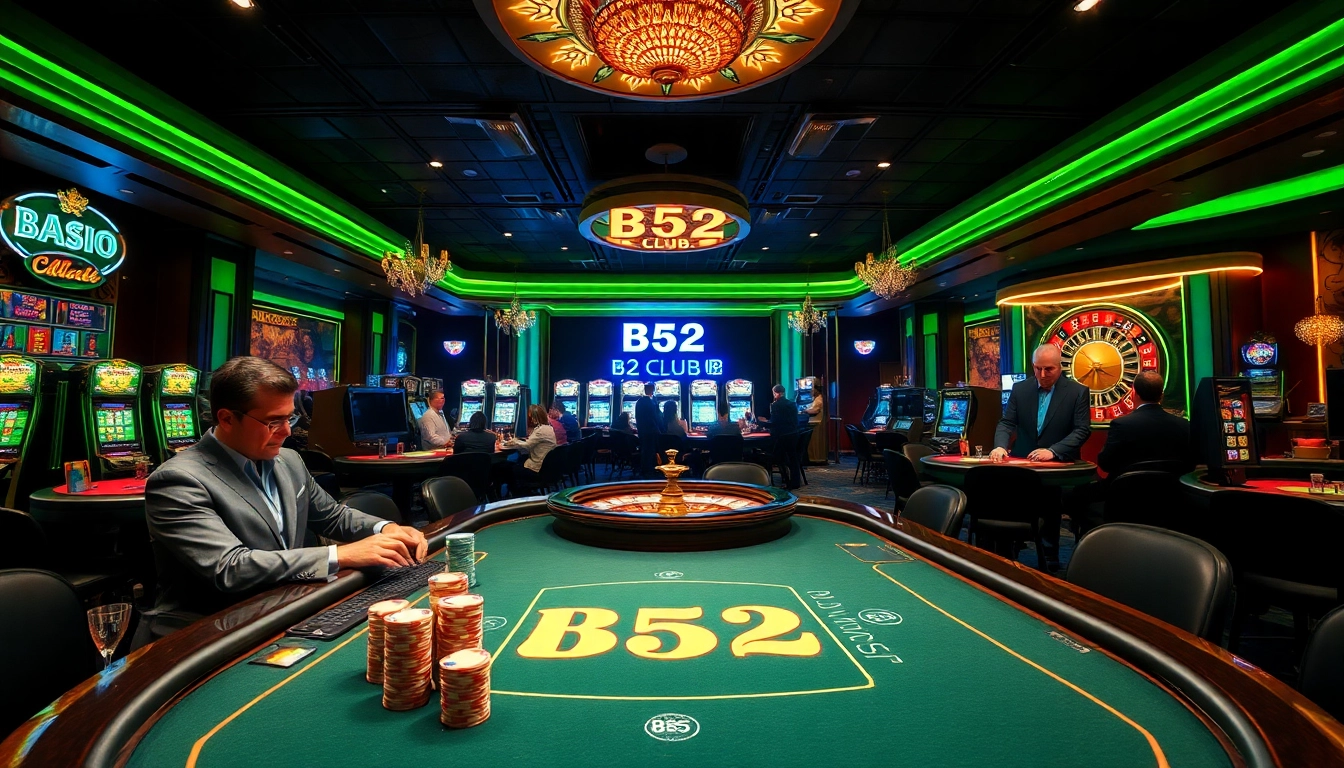 B52 Club offers an exciting poker experience with vibrant tables and professional dealers.