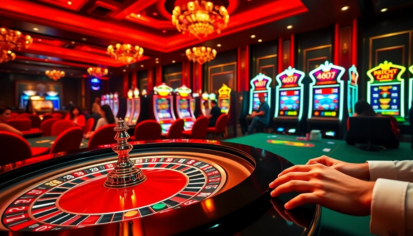 Engaging roulette gameplay at new888 casino, showcasing vibrant chips and a glamorous dealer.
