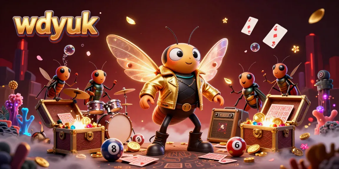 Experience thrilling lottery action with wdyuk's vibrant illustration showcasing exciting gaming elements.