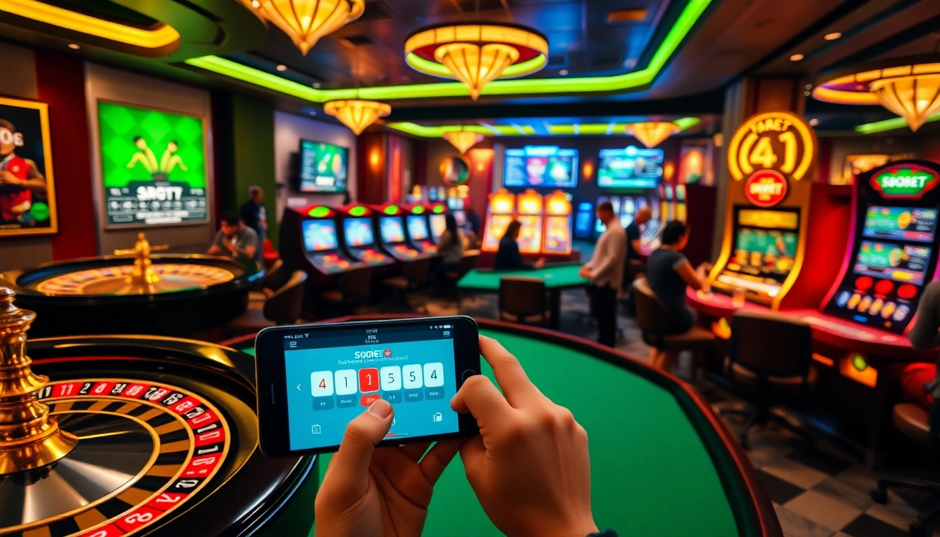 Boost your strategy with sbobet login terbaru in a luxurious casino setting, highlighting betting excitement.