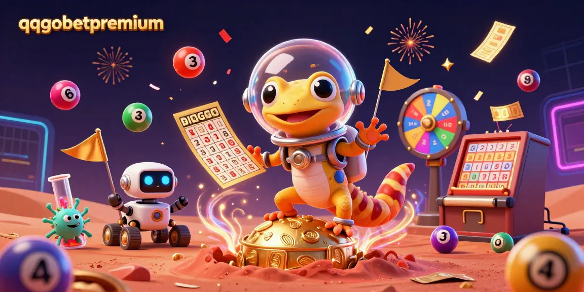 Experience the excitement of qqgobetpremium with a Martian gecko discovering a buried casino in space.